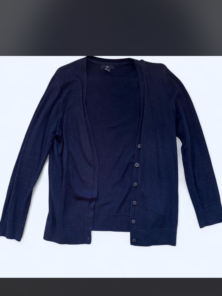 Gap Navy Button-Front Lightweight Women's Cardigan